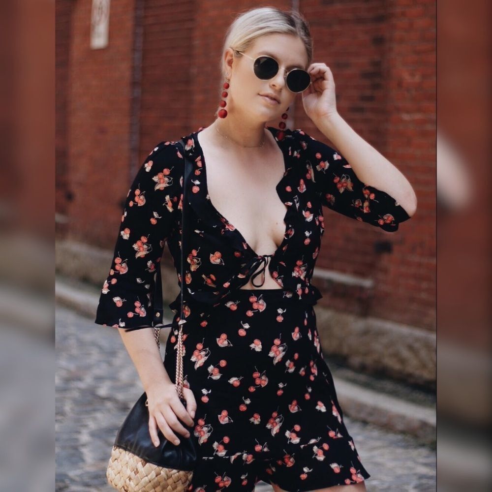 NEW Cherry Sundress in Cherry Noir
For Love & Lemons - Picture 3 of 5